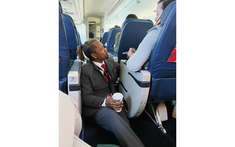 Delta Flight Attendant Consoles Fearful Passenger